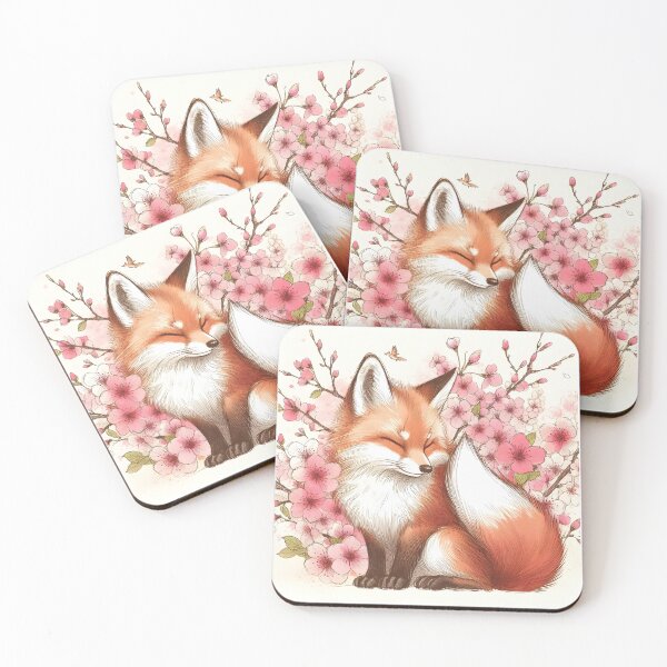 Item preview, Sakura Fox in Serene Harmony designed and sold by inkNext.