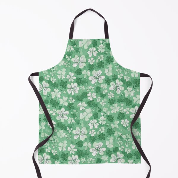 Item preview, shamrock clovers in white and green on a pastel green background designed and sold by Designbes.