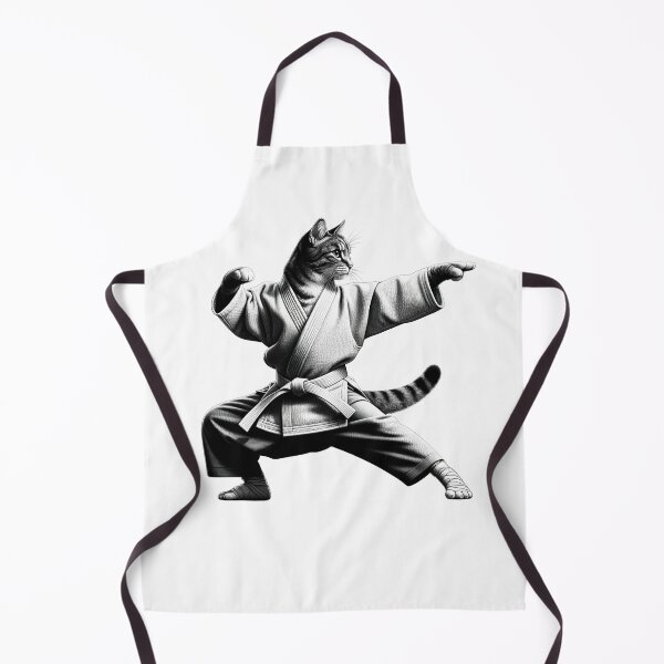 Item preview, Vintage Cat Doing Aikido Kitten Lover designed and sold by Kimberley King Art King Art.