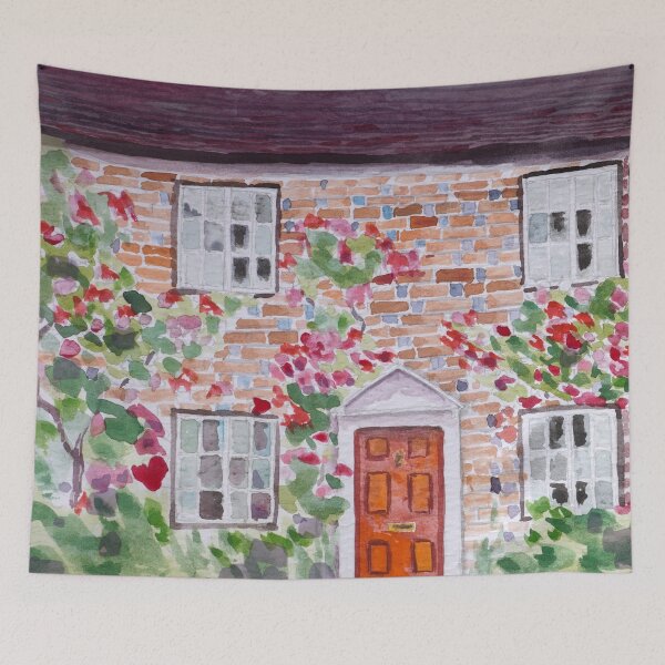 Item preview, An English house in the summer time  designed and sold by ColorandColor.