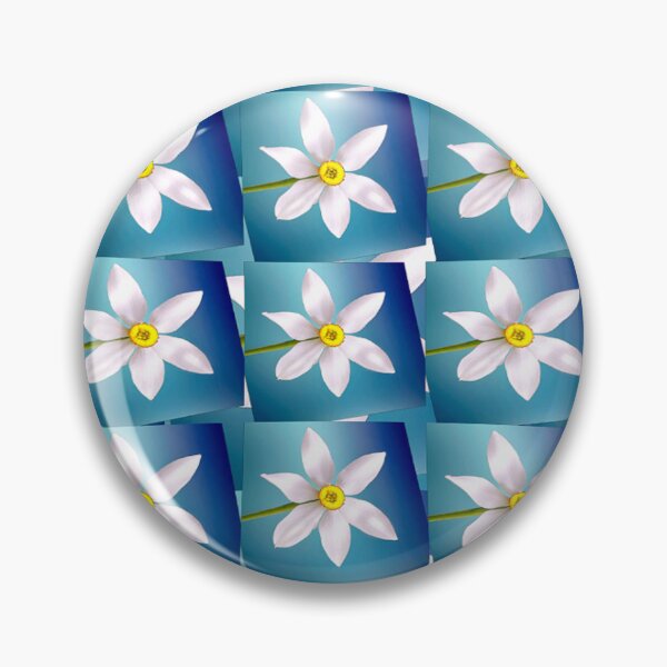 Item preview, White Narcissus Pattern designed and sold by Patternflower.
