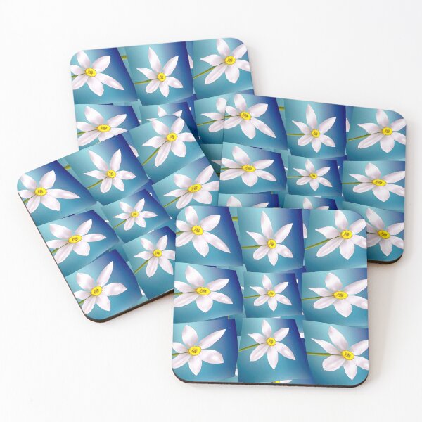 Item preview, White Narcissus Pattern designed and sold by Patternflower.