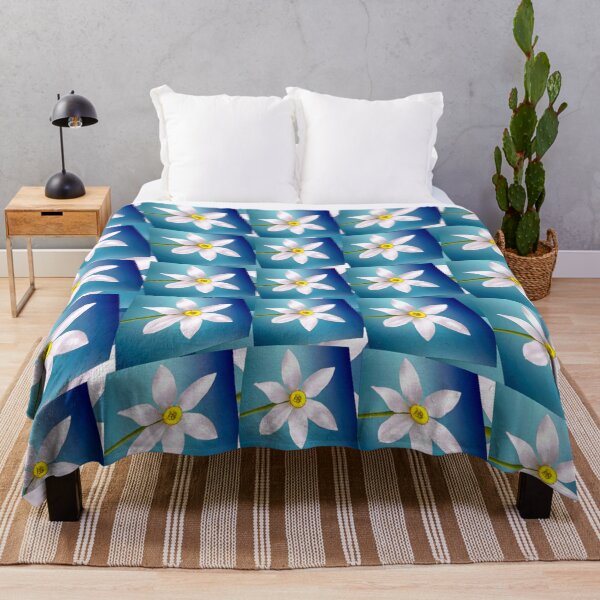 Item preview, White Narcissus Pattern designed and sold by Patternflower.
