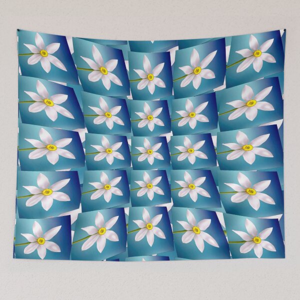 Item preview, White Narcissus Pattern designed and sold by Patternflower.