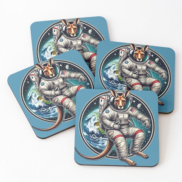 Item preview, Astronaut Kangaroo - Space Explorer Animal Art designed and sold by Nauert's.