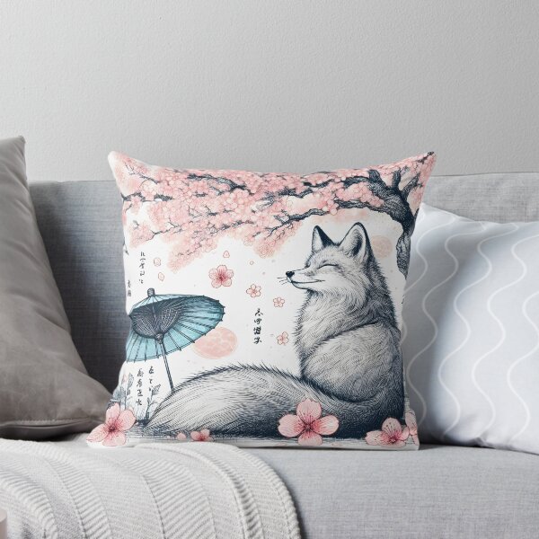 Item preview, Fox in Cherry Blossom Haven designed and sold by inkNext.
