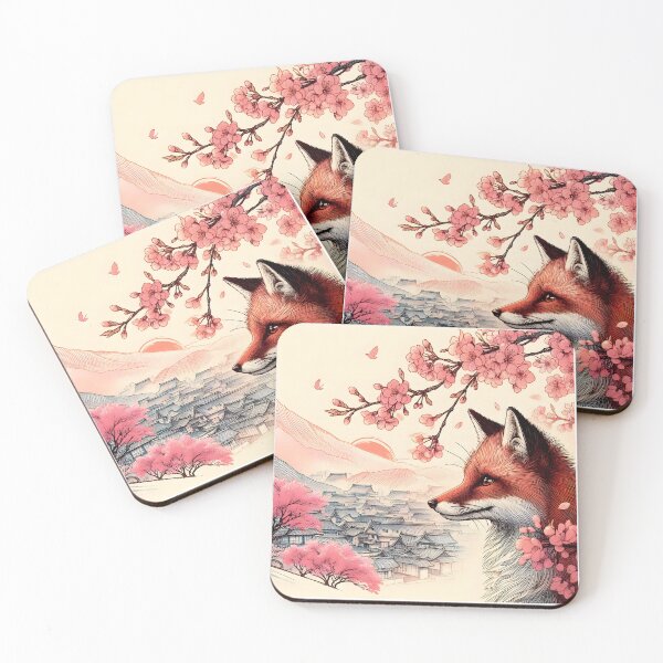 Item preview, Fox in Sakura Blossom Symphony designed and sold by inkNext.