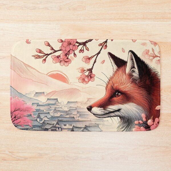 Item preview, Fox in Sakura Blossom Symphony designed and sold by inkNext.