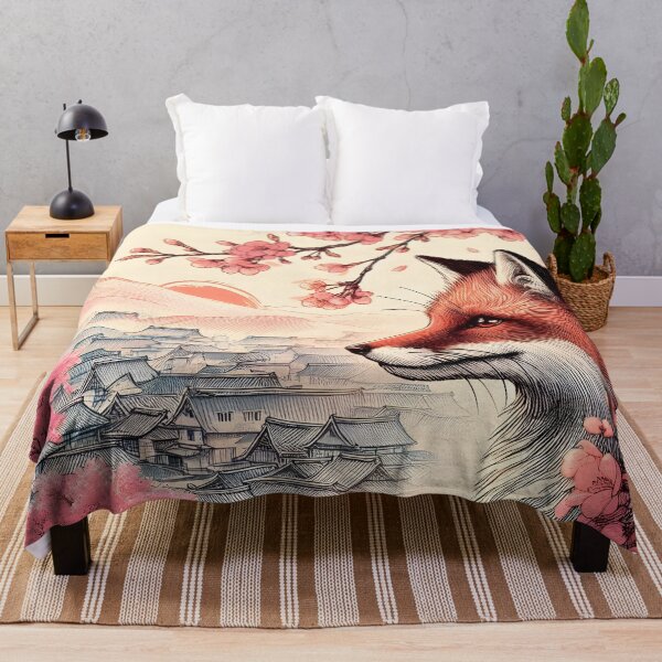 Item preview, Fox in Sakura Blossom Symphony designed and sold by inkNext.