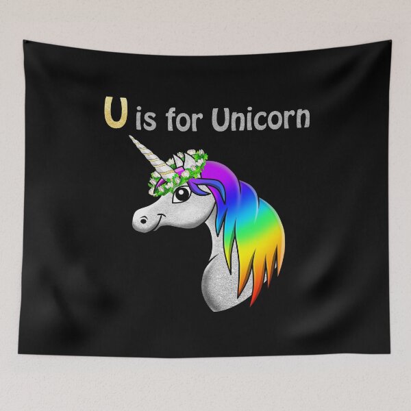 Item preview, Unicorn Statement  - U is for Unicorn designed and sold by talgursmusthave.