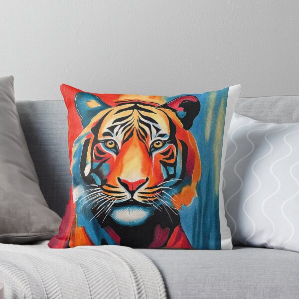 Item preview, An expressive tiger in bright colors designed and sold by ROSSI Roger Wagner.