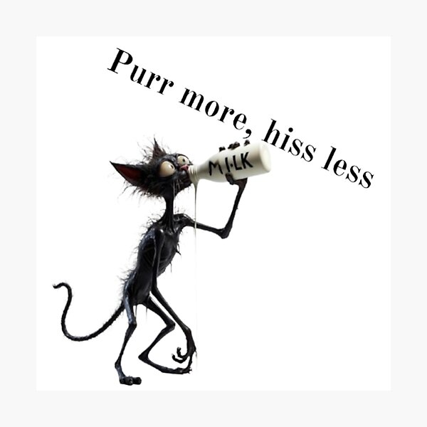 Item preview,  Purr More, Hiss Less designed and sold by Natural-passage by Bobi.