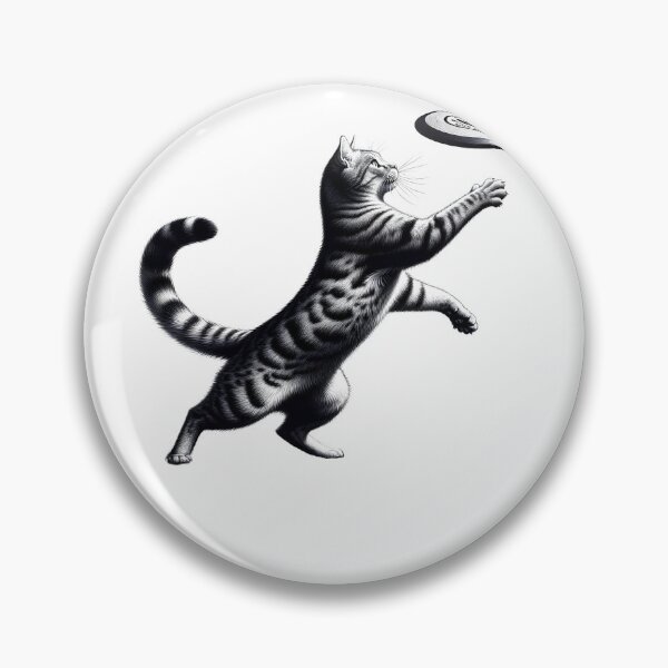 Artikelvorschau, Vintage Katze spielt Ultimate Frisbee Kätzchen Liebhaber entworfen und verkauft von Kimberley King Art  King Art.