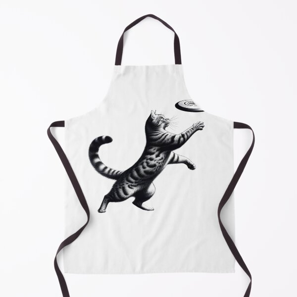 Item preview, Vintage Cat Playing Ultimate Frisbee Kitten Lover designed and sold by Kimberley King Art King Art.