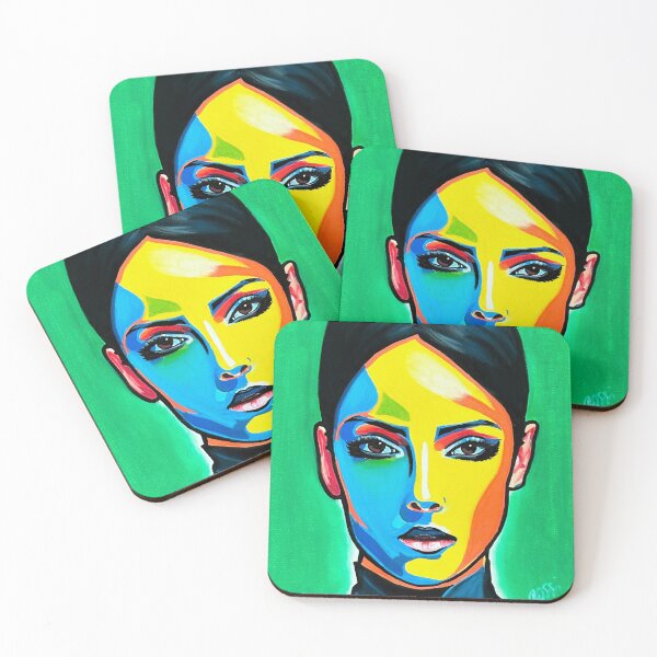 Item preview, Modern art, female portrait, pop art, art, acrylic, oil pastel, artist: ROSSI designed and sold by ROSSI Roger Wagner.