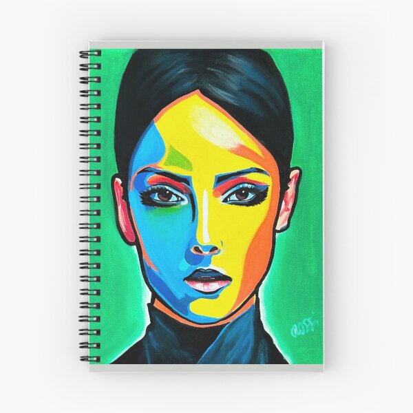 Item preview, Modern art, female portrait, pop art, art, acrylic, oil pastel, artist: ROSSI designed and sold by ROSSI Roger Wagner.
