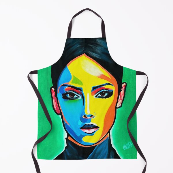 Item preview, Modern art, female portrait, pop art, art, acrylic, oil pastel, artist: ROSSI designed and sold by ROSSI Roger Wagner.