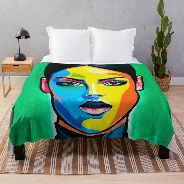 Item preview, Modern art, female portrait, pop art, art, acrylic, oil pastel, artist: ROSSI designed and sold by ROSSI Roger Wagner.