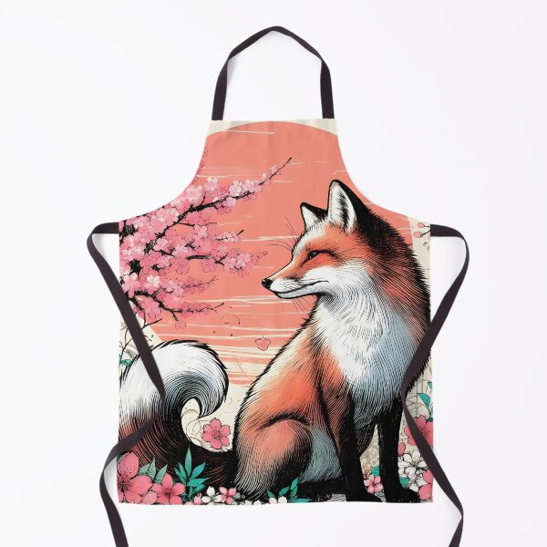 Item preview, Colorful Fox in Sakura Bliss designed and sold by inkNext.