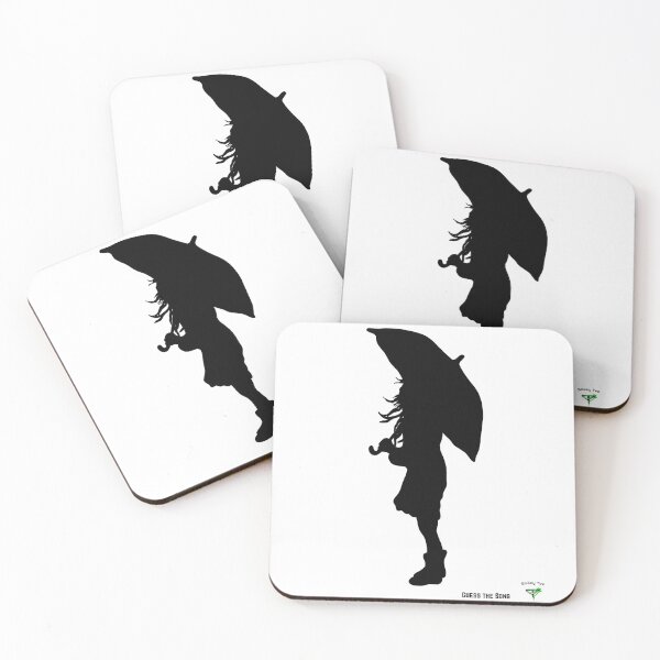 Aperçu de l'œuvre Devinez la chanson : Umbrella (black) créée et vendue par Smileyt-shirt.