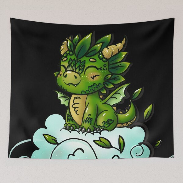 Item preview, Green Leaf Spring Dragon  designed and sold by PatriesArt.