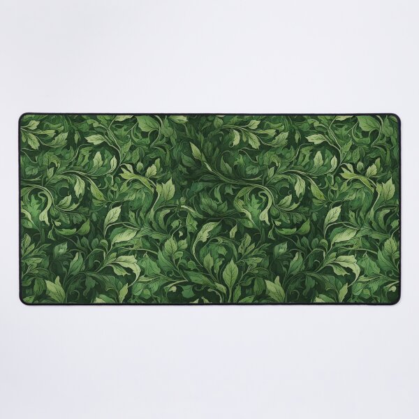 Item preview, Elegant leafy vines hand painted in green nature theme designed and sold by Designbes.