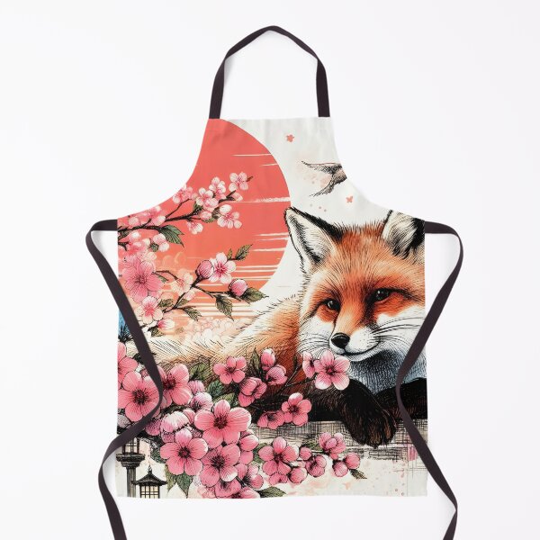 Item preview, Fox Amidst Sakura Blossom Dream designed and sold by inkNext.