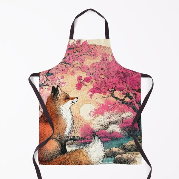 Item preview, Colorful Fox in Sakura Dreamscape designed and sold by inkNext.