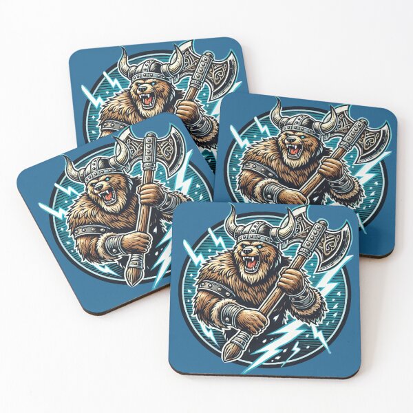 Item preview, Viking Bear - Fierce Warrior Animal Art designed and sold by Nauert's.
