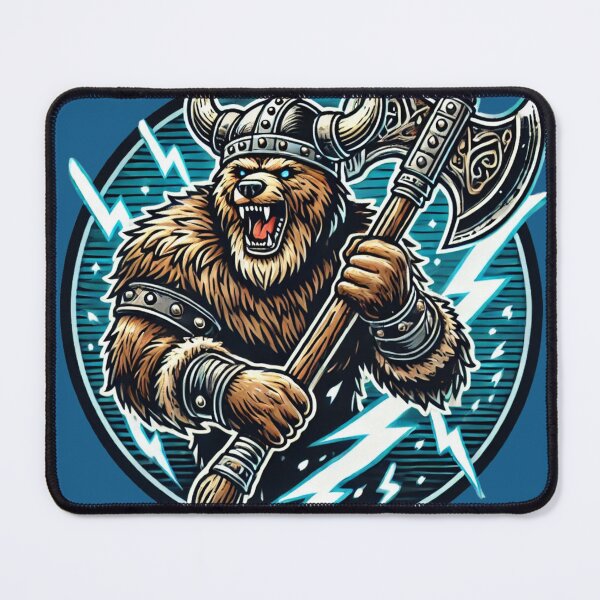 Item preview, Viking Bear - Fierce Warrior Animal Art designed and sold by Nauert's.