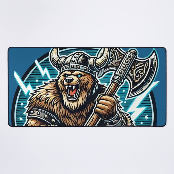 Item preview, Viking Bear - Fierce Warrior Animal Art designed and sold by Nauert's.