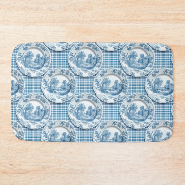 Item preview, Vintage Blue Chinoiserie Plate Pattern - Classic Cottagecore Aesthetic designed and sold by SheilasDigitalStudio.