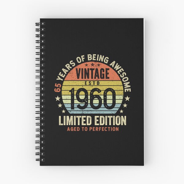 Item preview, 65th Birthday Awesome 65 Years Vintage 1960 designed and sold by eclecTEEq.