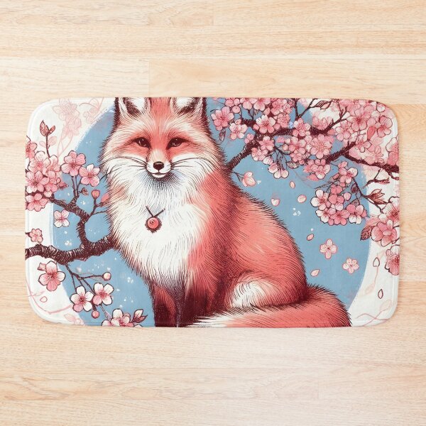 Item preview, Fox in Sakura Blossom Harmony designed and sold by inkNext.