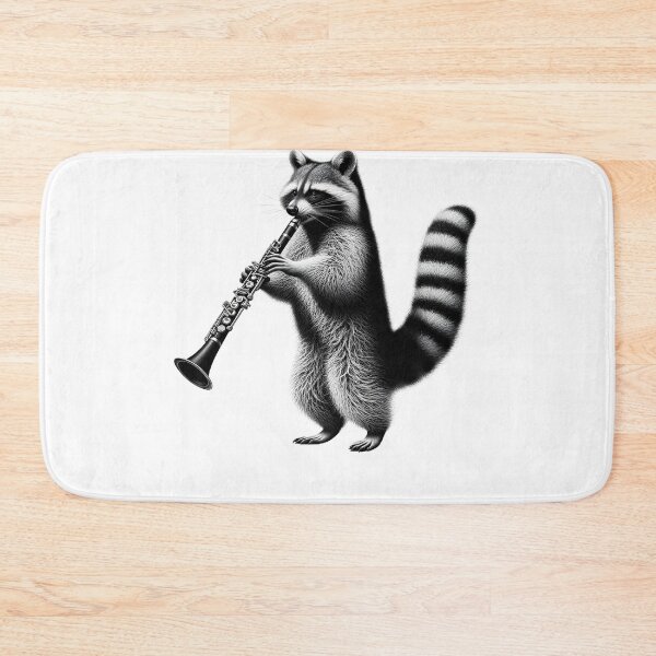 Item preview, Raccoon Playing Clarinet Clarinetist Clarinet Player designed and sold by Kimberley King Art  King Art.
