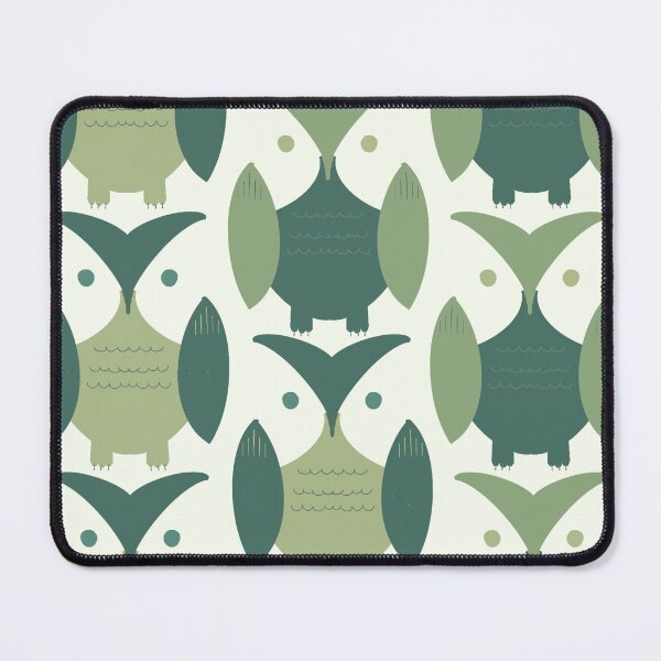 Item preview, Green Owl In Olive Pattern designed and sold by donebyreena.