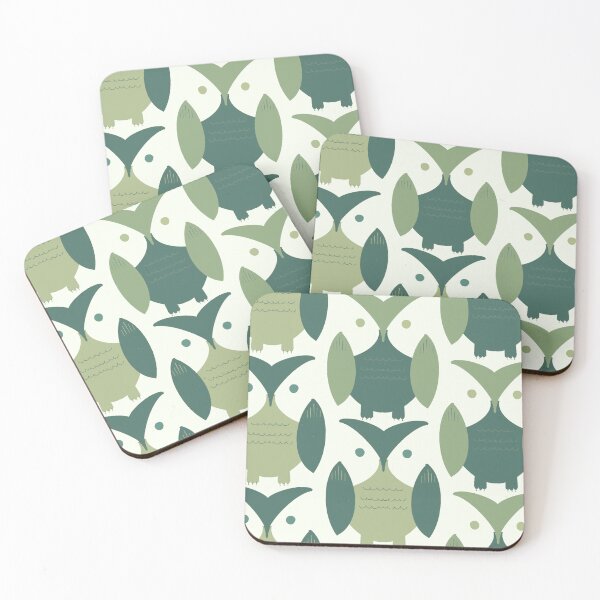 Item preview, Green Owl In Olive Pattern designed and sold by donebyreena.