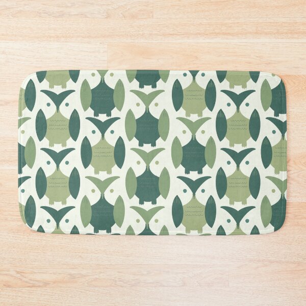 Item preview, Green Owl In Olive Pattern designed and sold by donebyreena.