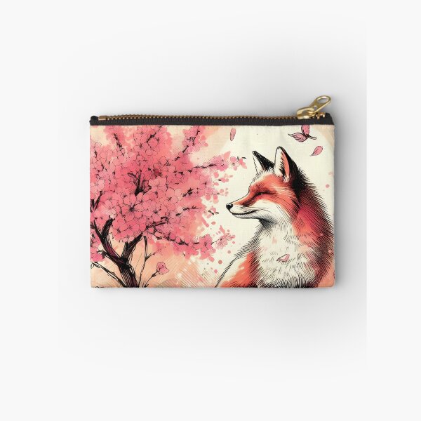 Item preview, Vivid Fox in Cherry Blossom Dream designed and sold by inkNext.