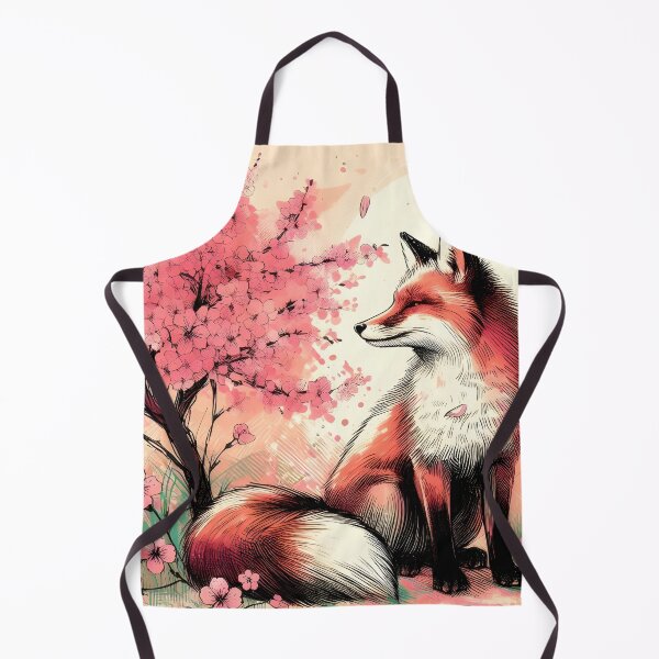 Item preview, Vivid Fox in Cherry Blossom Dream designed and sold by inkNext.