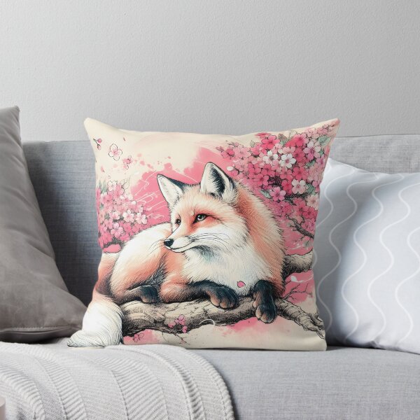Item preview, Fox in Sakura Blossom Harmony designed and sold by inkNext.