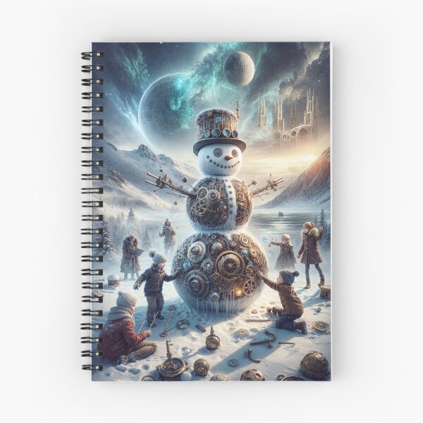 Item preview, Smiling Steampunk Snowman designed and sold by m-y-A-I-A-R-T-.