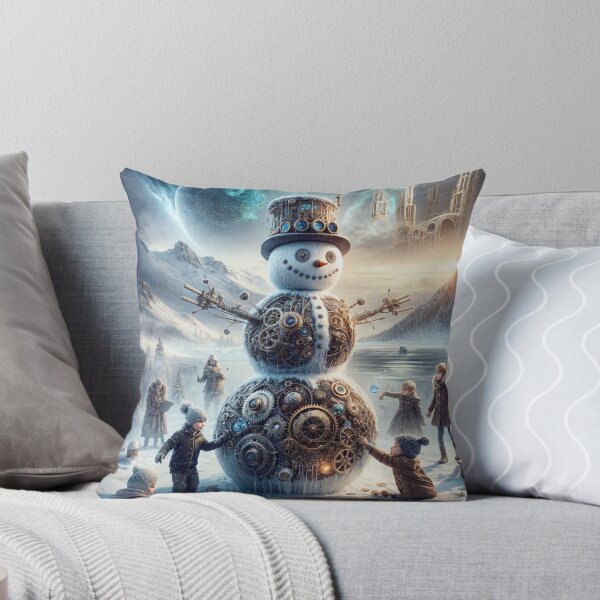 Item preview, Smiling Steampunk Snowman designed and sold by M-Y-A-R-T-.