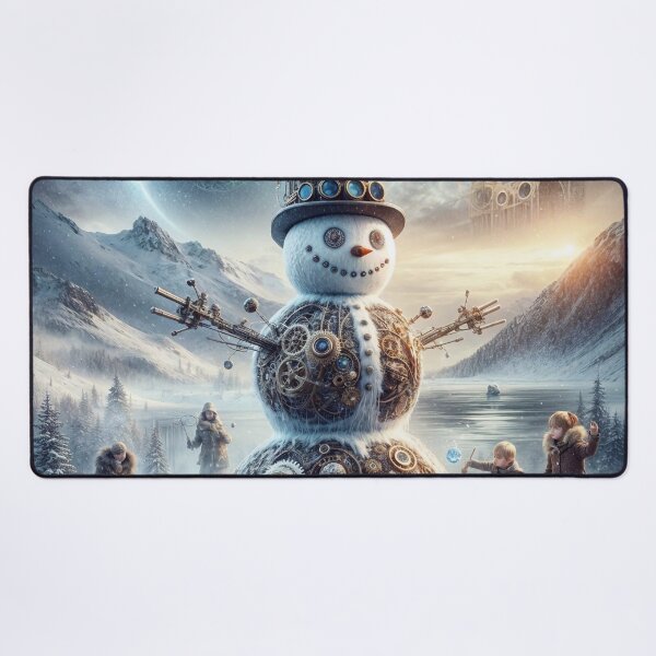 Item preview, Smiling Steampunk Snowman designed and sold by M-Y-A-R-T-.