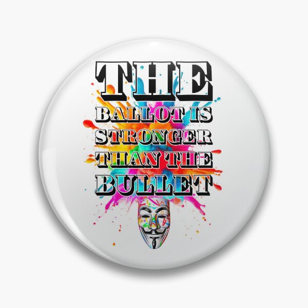 Item preview, Protest slogans. Anonymous. Ballot is stronger than the bullet. designed and sold by Drone-tees.