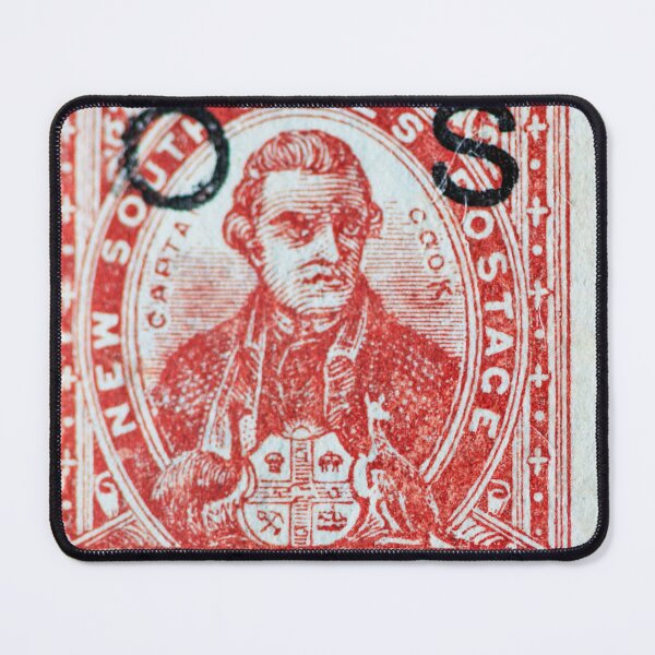 Item preview, 1888 fourpence New South Wales postage stamp with Captain Cook designed and sold by Photopat.