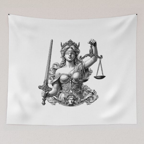Item preview, Balancing Truth and Fairness The Symbolism of Lady Justice designed and sold by NTGUILTY.