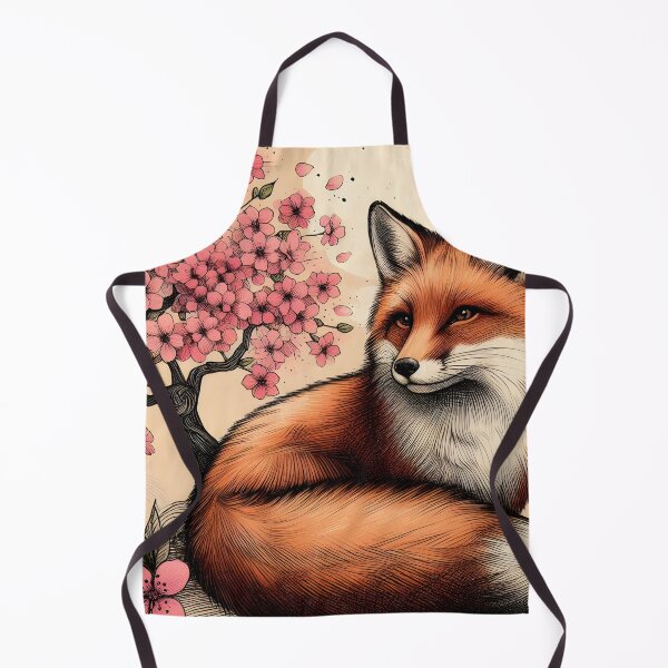 Item preview, Fox in Vibrant Sakura Haven designed and sold by inkNext.