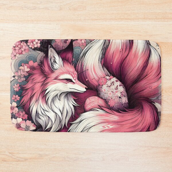 Item preview, Nine-Tailed Fox in Sakura Enchantment designed and sold by inkNext.