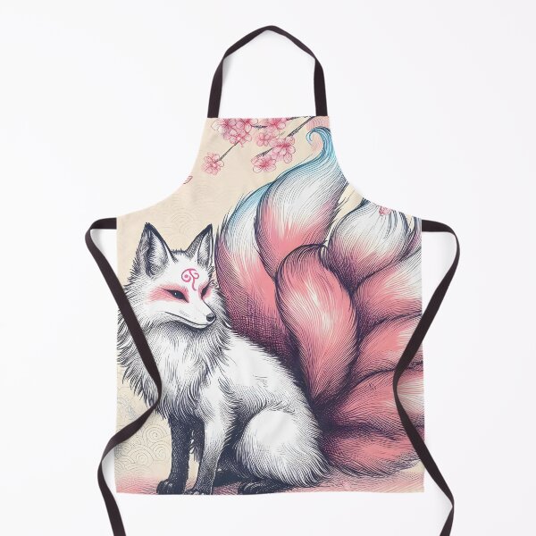 Item preview, Mystical Nine-Tailed Fox in Sakura designed and sold by inkNext.